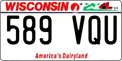 WI license plate 589VQU
