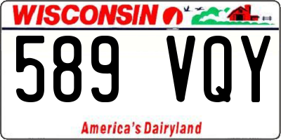 WI license plate 589VQY