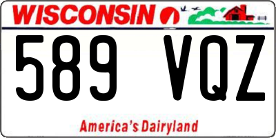 WI license plate 589VQZ