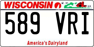 WI license plate 589VRI