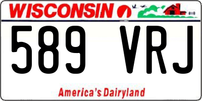 WI license plate 589VRJ