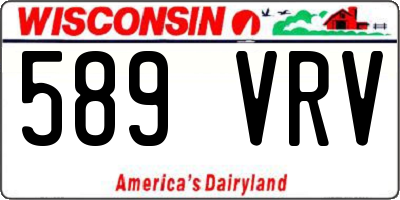 WI license plate 589VRV