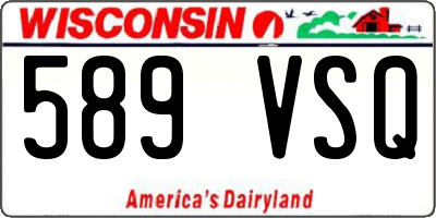 WI license plate 589VSQ