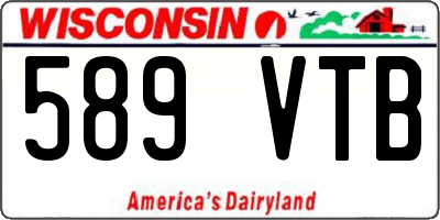 WI license plate 589VTB