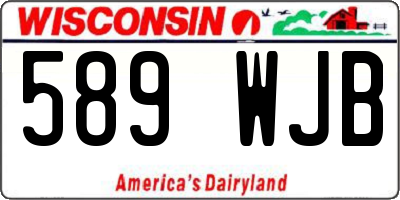 WI license plate 589WJB