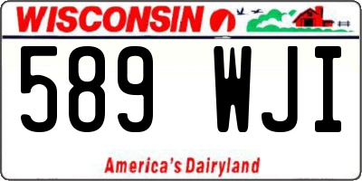 WI license plate 589WJI