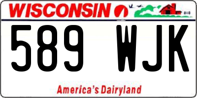 WI license plate 589WJK