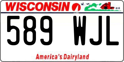 WI license plate 589WJL