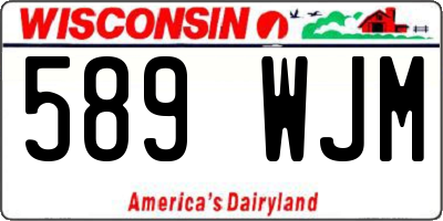 WI license plate 589WJM