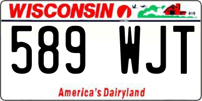 WI license plate 589WJT