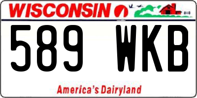 WI license plate 589WKB