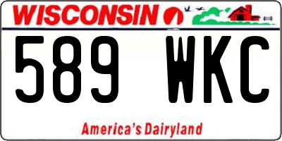 WI license plate 589WKC