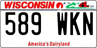 WI license plate 589WKN
