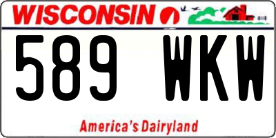 WI license plate 589WKW