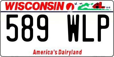 WI license plate 589WLP