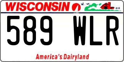 WI license plate 589WLR