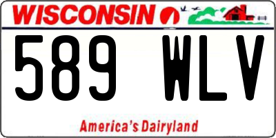 WI license plate 589WLV