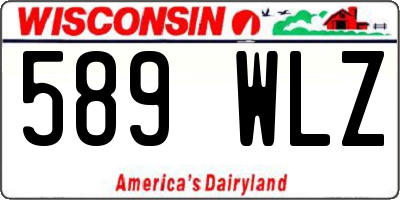 WI license plate 589WLZ