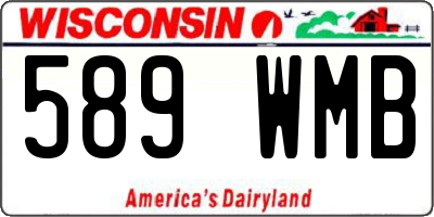 WI license plate 589WMB