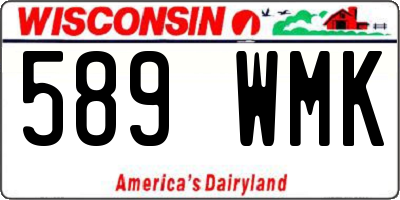 WI license plate 589WMK