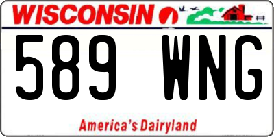WI license plate 589WNG