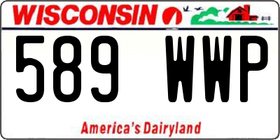 WI license plate 589WWP