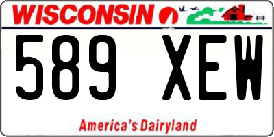 WI license plate 589XEW