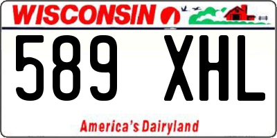 WI license plate 589XHL