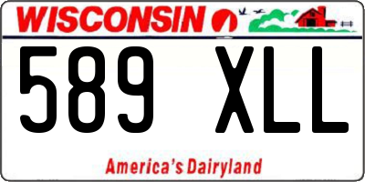 WI license plate 589XLL