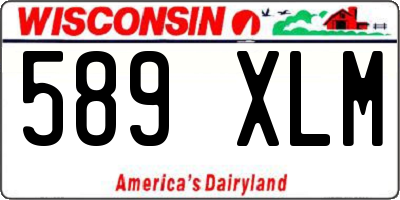 WI license plate 589XLM