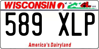 WI license plate 589XLP