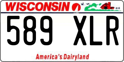 WI license plate 589XLR