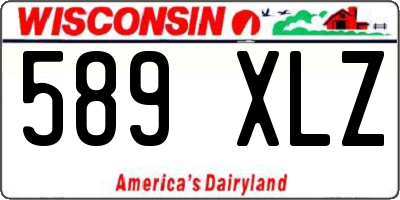 WI license plate 589XLZ
