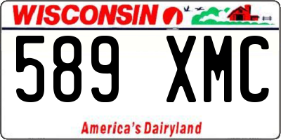 WI license plate 589XMC