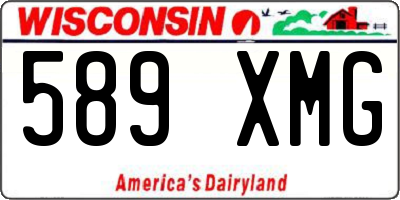 WI license plate 589XMG