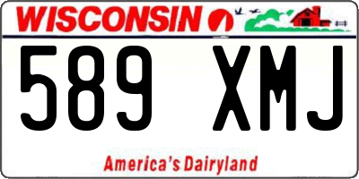 WI license plate 589XMJ