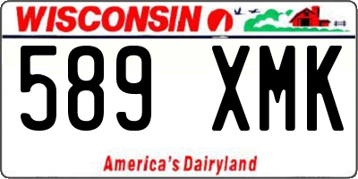 WI license plate 589XMK