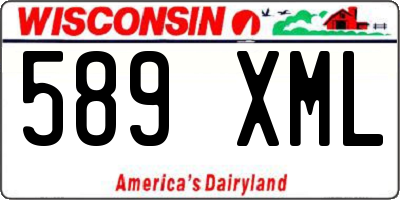 WI license plate 589XML