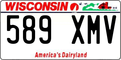 WI license plate 589XMV
