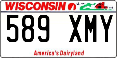 WI license plate 589XMY