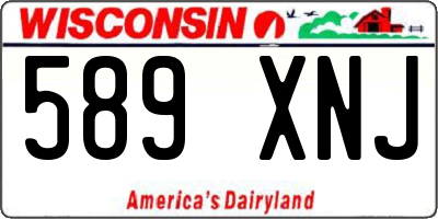 WI license plate 589XNJ