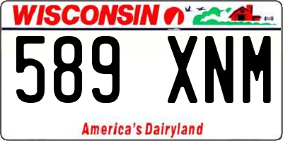 WI license plate 589XNM