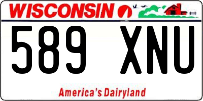 WI license plate 589XNU