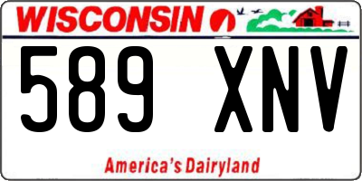 WI license plate 589XNV