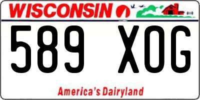 WI license plate 589XOG