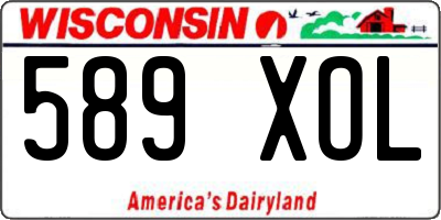 WI license plate 589XOL