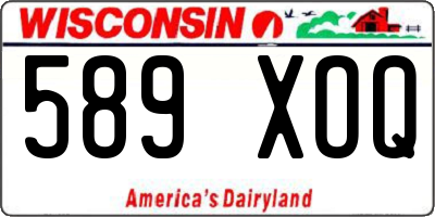 WI license plate 589XOQ