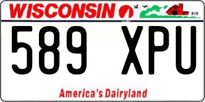 WI license plate 589XPU