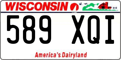 WI license plate 589XQI