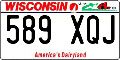 WI license plate 589XQJ